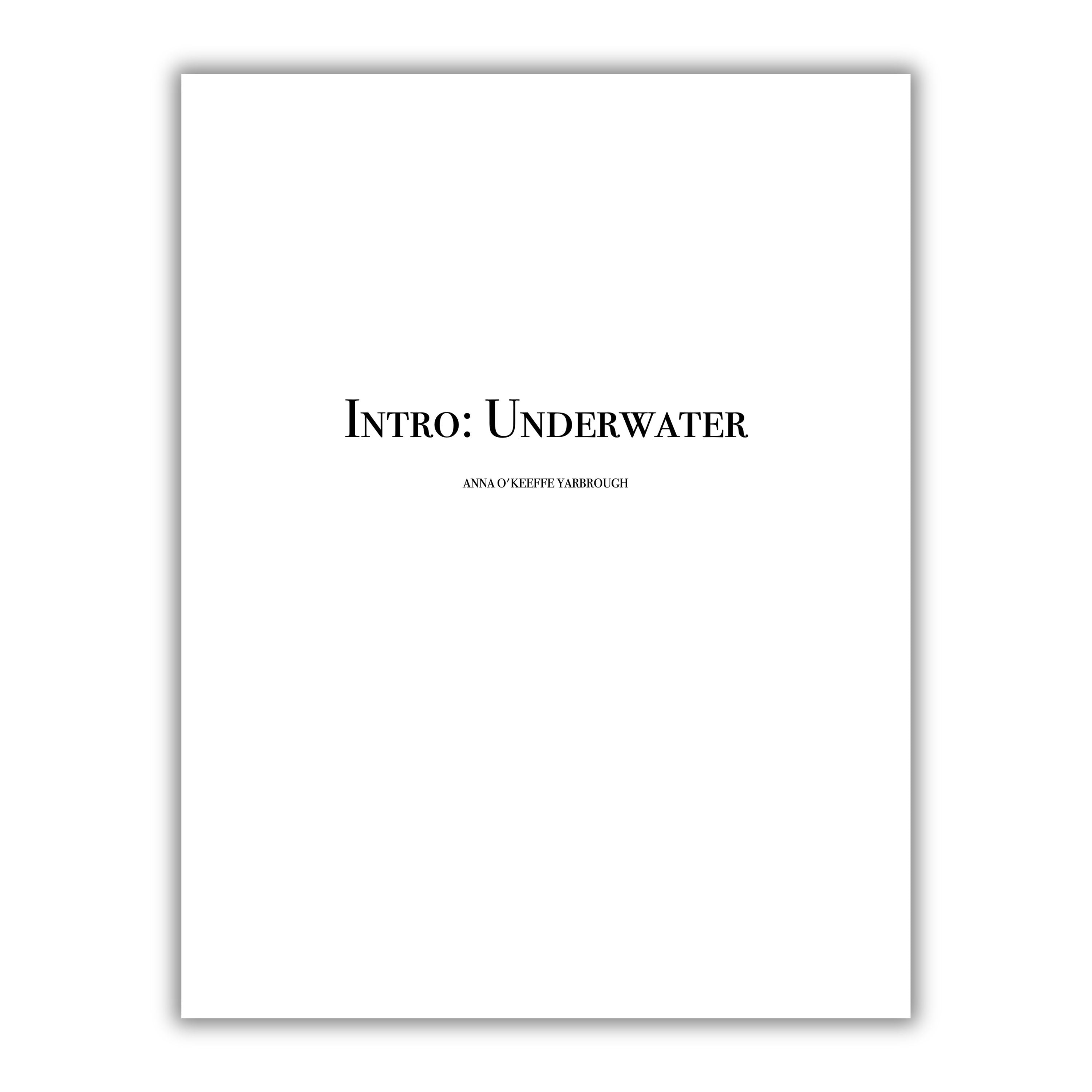 Intro: Underwater - Sheet Music for Piano